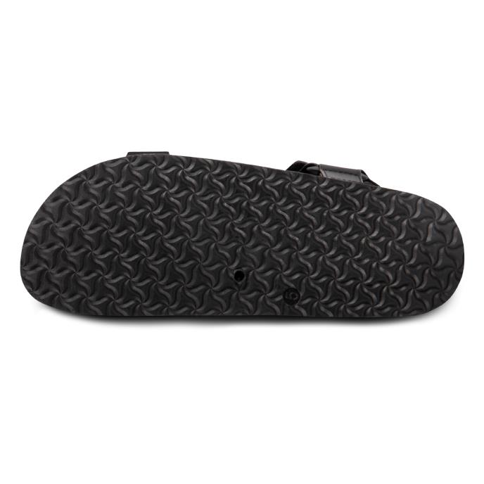 totes® Ladies Walking Sandal Black With Leopard Extra Image 4